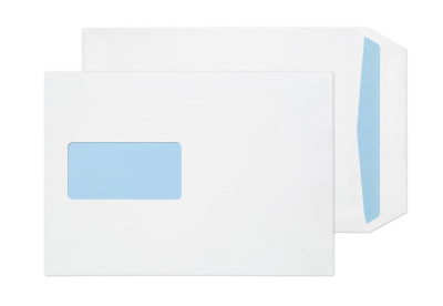 C5/A5 selbstklebende Taschenfenster Umschläge - weiß (500er Pack) 162 x 229 mm - 90 g/m²