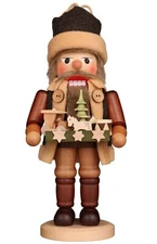 New in Box  - Christian Ulbricht Natural Wood Toy Trader - German Nutcracker