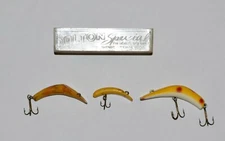 Vintage Lazy Ike 2 and Two Vintage Dalton Special Lot of 3 Curbed Fishing Lures