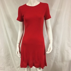 red cashmere sweater dress