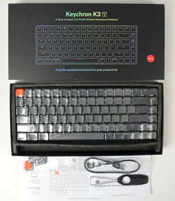 KEYCHRON K3 Wireless Mechanical Keyboard - Version 2  * Wireless Bluetooth / USB