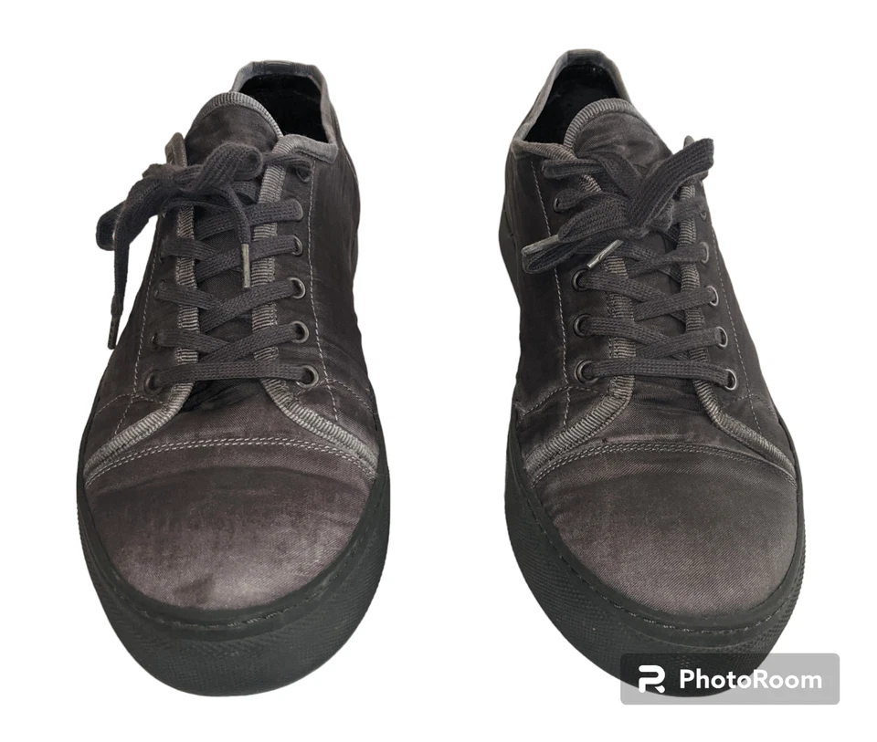 Tênis ALL SAINTS Pursuit baixo casual masculino tamanho. 44 (11 EUA) carvão angustiante - Imagem 4 de 4