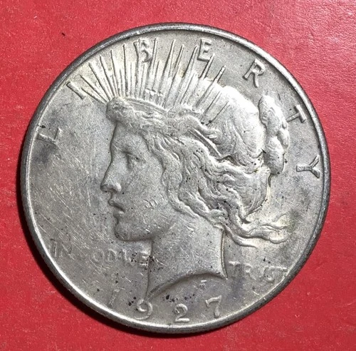 1927S US Peace SILVER Dollar! KEY DATE! "San Francisco Mint" XF! SHARP! 866K!