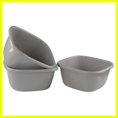 Multi-Functional 3-Pack 16 Quart Wash Basins - Easy Clean, Stackable Design