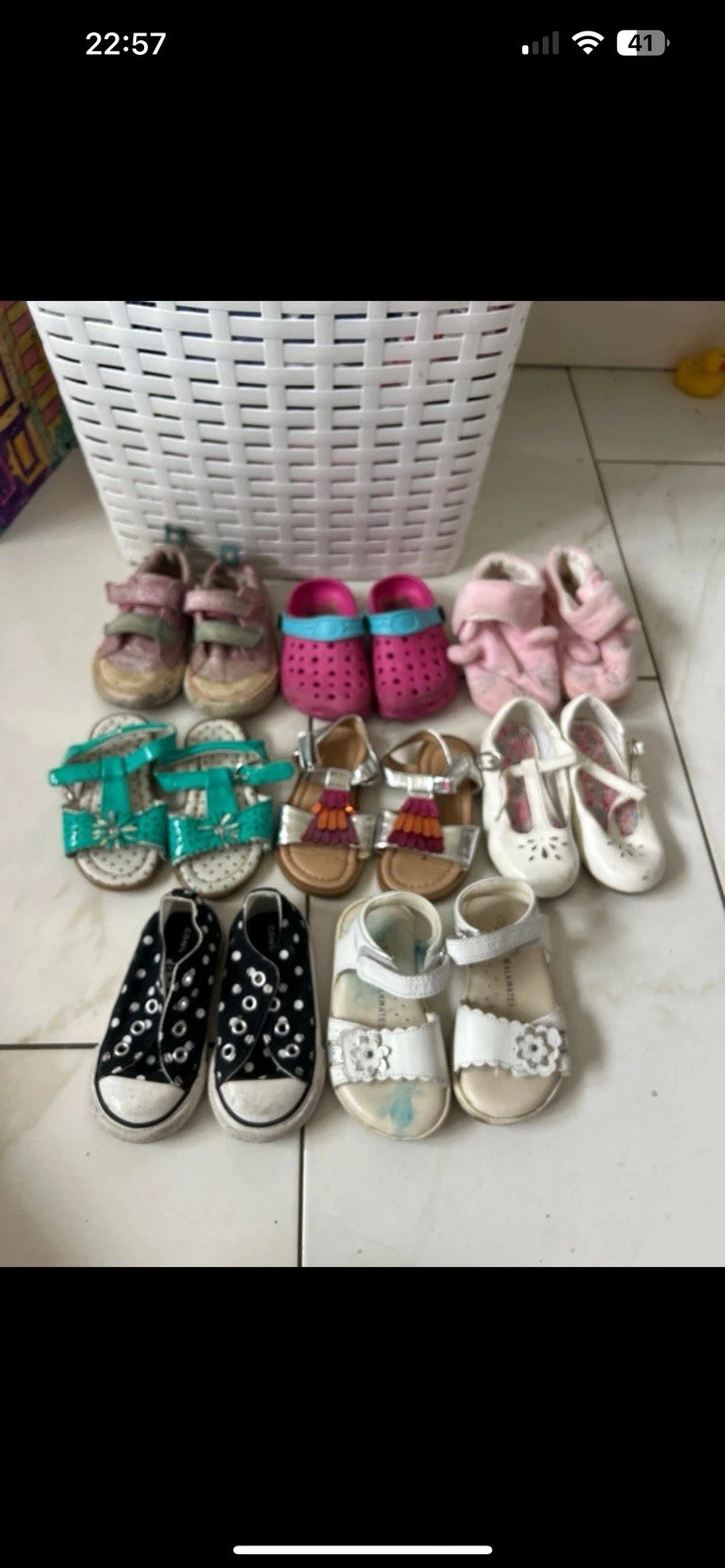 CONVERSE Pacchetto scarpe sandali estivi bambina taglia UK 5