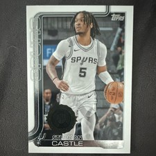 Topps 2025-26 Stephon Castle San Antonio Spurs Rookie Basketball Card #197