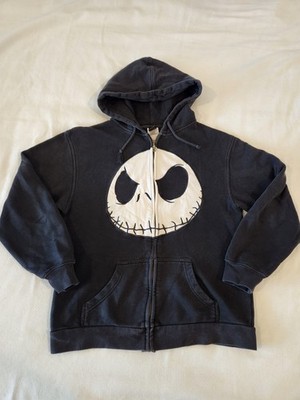 Vintage Disney Nightmare Before Christmas Zip Up Hoodie Adult Size Small Y2K NBC