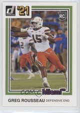 2021 Panini Chronicles Draft Picks Donruss Retro Pink Greg Rousseau #26 v0x