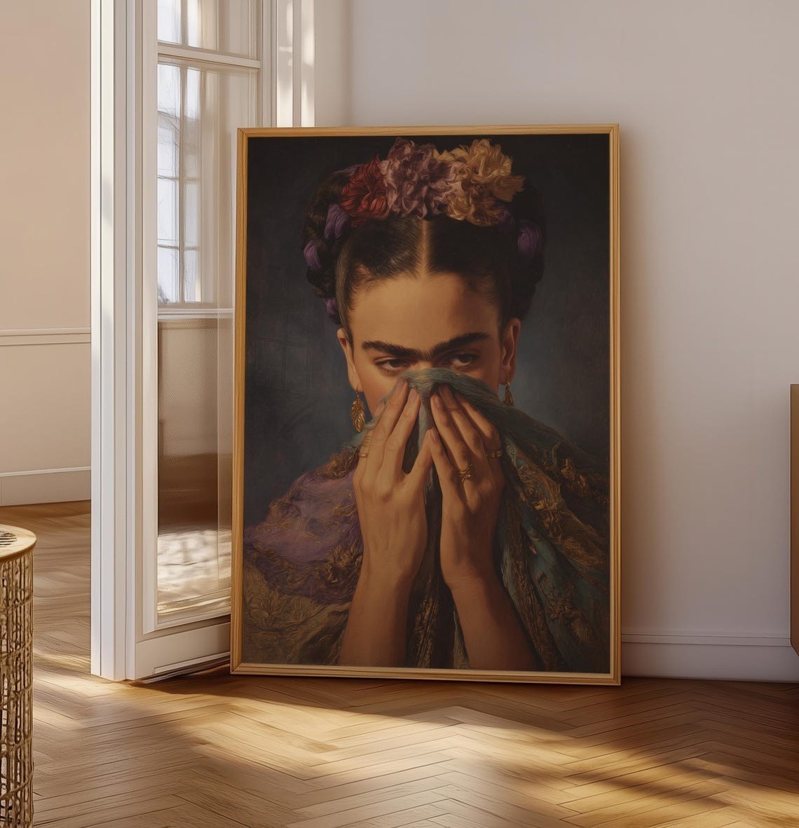 Funny Frida Kahlo Smelly Bathroom Wall Art, Meme Poster Unframed 24x36