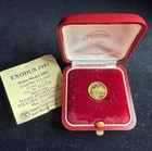 Exodus 1947 40th Anniversary Gold Medal -1.7g .900 Pure Gold, Original Box