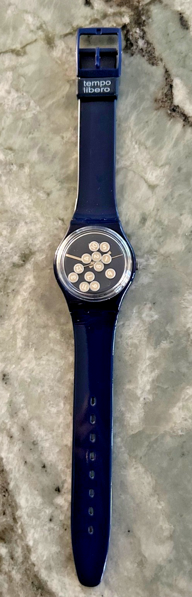 Vintage 1997 Swatch Watch Tempo LIBERO GN172 Artist Bruno Minari 