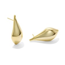 Kendra Scott Quincy Stud Earrings - Gold: 14K Gold Over Brass, Post