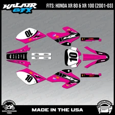 Graphics Kit for HONDA XR80 XR100 (2001-2003) Speed Series - Magenta