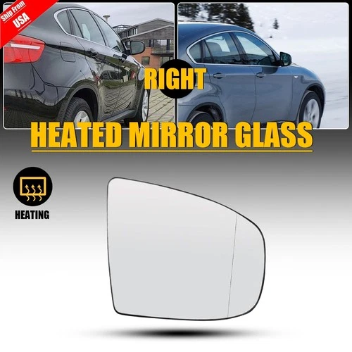 Side Mirror Glass for BMW X5 X6 / E70 E71 E72 Auto Dimming Heated Passerger Side