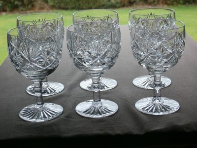 6 x Webb Corbett Prince Regent 4,25'' Champagner/Sherbet Gläser - Ex Zustand