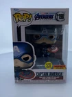 Funko POP! Marvel Avengers Endgame Captain America with Broken Shield & Mjolnir