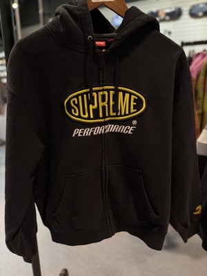 Supreme Performance Zip Up Hooded Sweatshirt Black Size (M) Brand