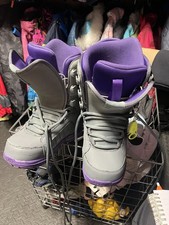 Forum Youth Gray Purple Snowboard Boots Lace Snowboarding Footwear