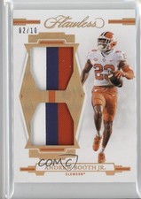 2022 Panini Flawless Collegiate Rookie Gold 2/10 Andrew Booth Jr Dual Patch 3hd