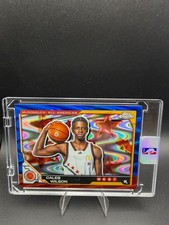 Caleb Wilson TOPPS CHROME BLUE REFRACTOR INVESTMENT DRAFT ROOKIE CARD. rookie card picture