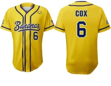 Savannah Bananas RYAN COX Baseball Jersey size S-5XL BTT518
