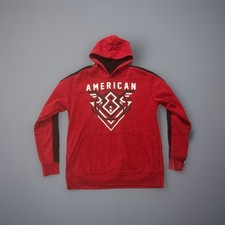 American Fighter Red Black White Hoodie Pullover Sweatshirt XL