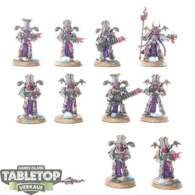 Thousand Sons - 10 Rubric Marines - teilweise bemalt