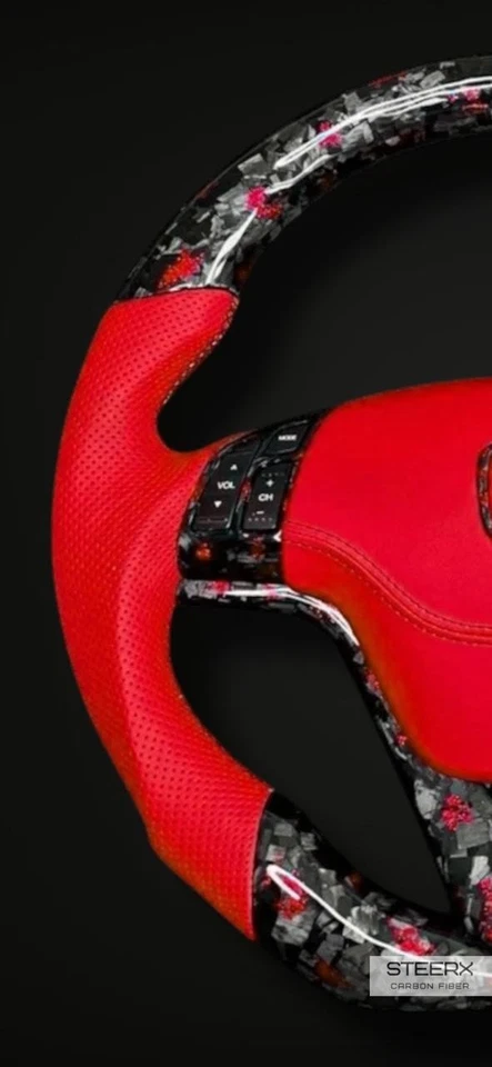 Volante Honda CR-V 2007-2012 fibra de carbono y cuero Foto 2 de 4