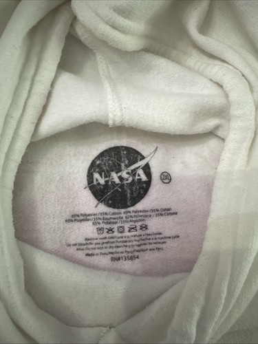 White/Pink NASA Sweatshirt 2XL - Picture 2 of 4