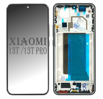 LCD Display Touchscreen Bildschirm Rahmen Schwarz für Xiaomi 13T & 13T Pro