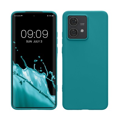 Kwmobile Custodia Compatibile Con Motorola Edge 20 Lite - Cover In Silicone TPU, Morbida E Antiscivolo, Blu Indaco - 6
