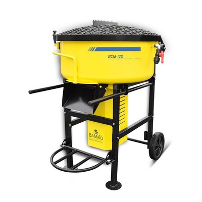 BAMATO Zwangsmischer BCM-120 Betonmischer 120L 1500W Mörtelmischer Zementmischer