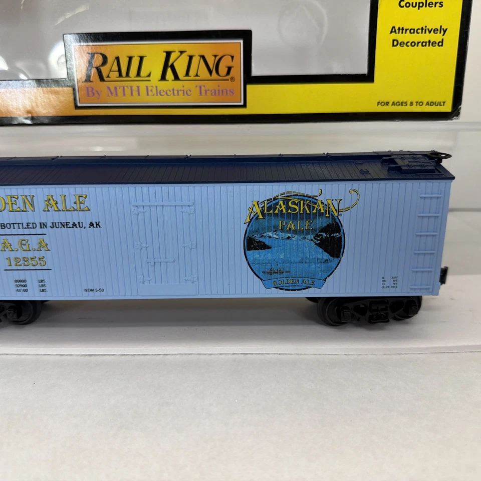 MTH RailKing 30-78062 Alaskan Pale Ale Beer Reefer New O O-27 #12355 - Image 3 of 4