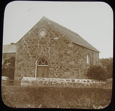 Glas magische Laterne Dia ST AGNES LEUCHTFEUER UM 1890 VIKTORIANISCHES FOTO CORNWALL