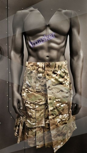 Scottish Camouflage Kilt Mens Traditional Tactical Kilt Outdoor Military Uniform - Picture 11 of 28