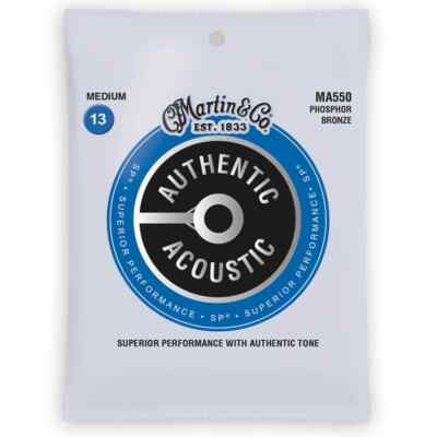 Martin Saiten MA550 Phosphor Bronze authentische Akustikgitarrensaiten Medium 13