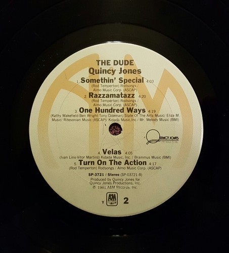 Quincy Jones VINYL ALBUM The Dude 1981 Funk - Bild 4 von 4