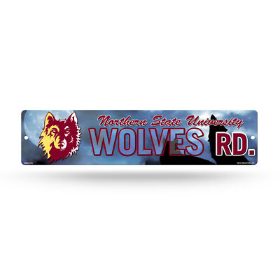 Northern State Wolves NCAA 16'' Street Sign for garage, office, man cave or wall