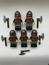 NEW Lego Viking Castle Minifigures Lot Of 5 Ax Handles Brown