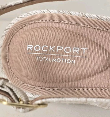 Zapatos ROCKPORT MUJER TM KAILYN Tacones Cordones CJ1029 Crema Talla UK 6 NUEVO - Imagen 10 de 14