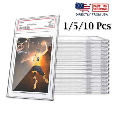 Empty Graded Card Holder PSA Style Slab for Trading Sports Cards Protector Case