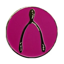 Lucky Wishbone Golf Ball Marker & Hat Clip