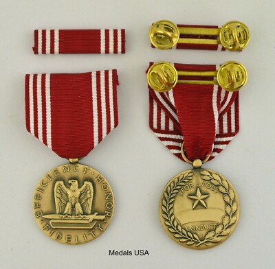 Army Good Conduct Medal & Mounted Ribbon Bar - Full size U.S.A. Made ...