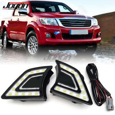 DRL Day Running Light LED Fog Lamp For Toyota Hilux Vigo SR 2011 2012 2013 2014