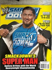 August 2005 WWE Maagzine Autographed by Batista