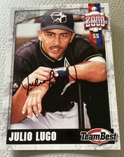 2000 Team Best Rookies Authentic Auto Julio Lugo Auto-Rays-Astros-Red Sox