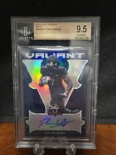 2018 Leaf Valiant Navy /25 Ralph Webb BGS 9.5 Auto 10 #BA-RW1