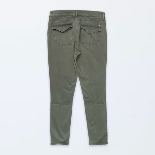 TOMMY HILFIGER 10 Army Green Utility Skinny Fit Pants Casual - Picture 2 of 7