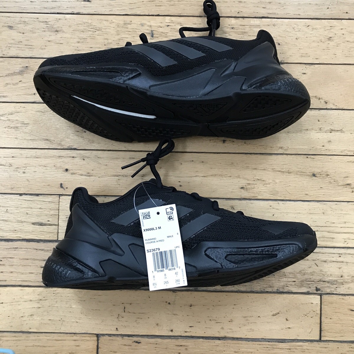 Adidas X9000L3 Running Shoes Triple Black Gym Training Sneakers S23679  Men's 8.5 | eBay