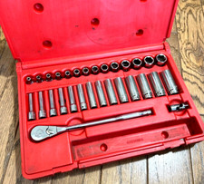Matco Tools 14 Metric Ratchet Socket Set General Service Swivel Lot Case Deep